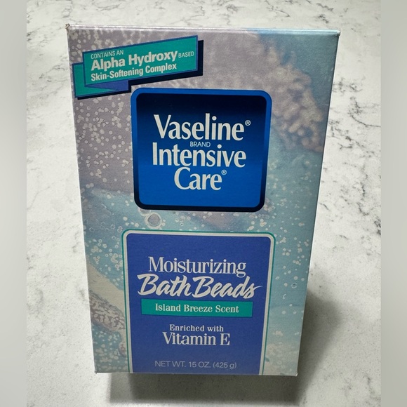 Vaseline Intensive Care Moisturizing Bath Beads ISLAND BREEZE 15 oz Vitamin‎ E - Picture 1 of 4